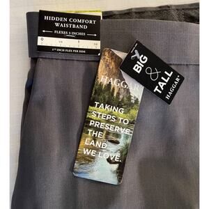 Haggar Premium Comfort Dress Pant Men's 44/34 Gray NWT @$80